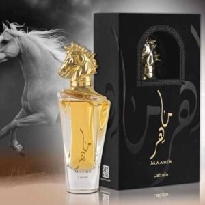 Maher gold lattafa Parfum boisé epicé chaud oud  100ml eau de parfum